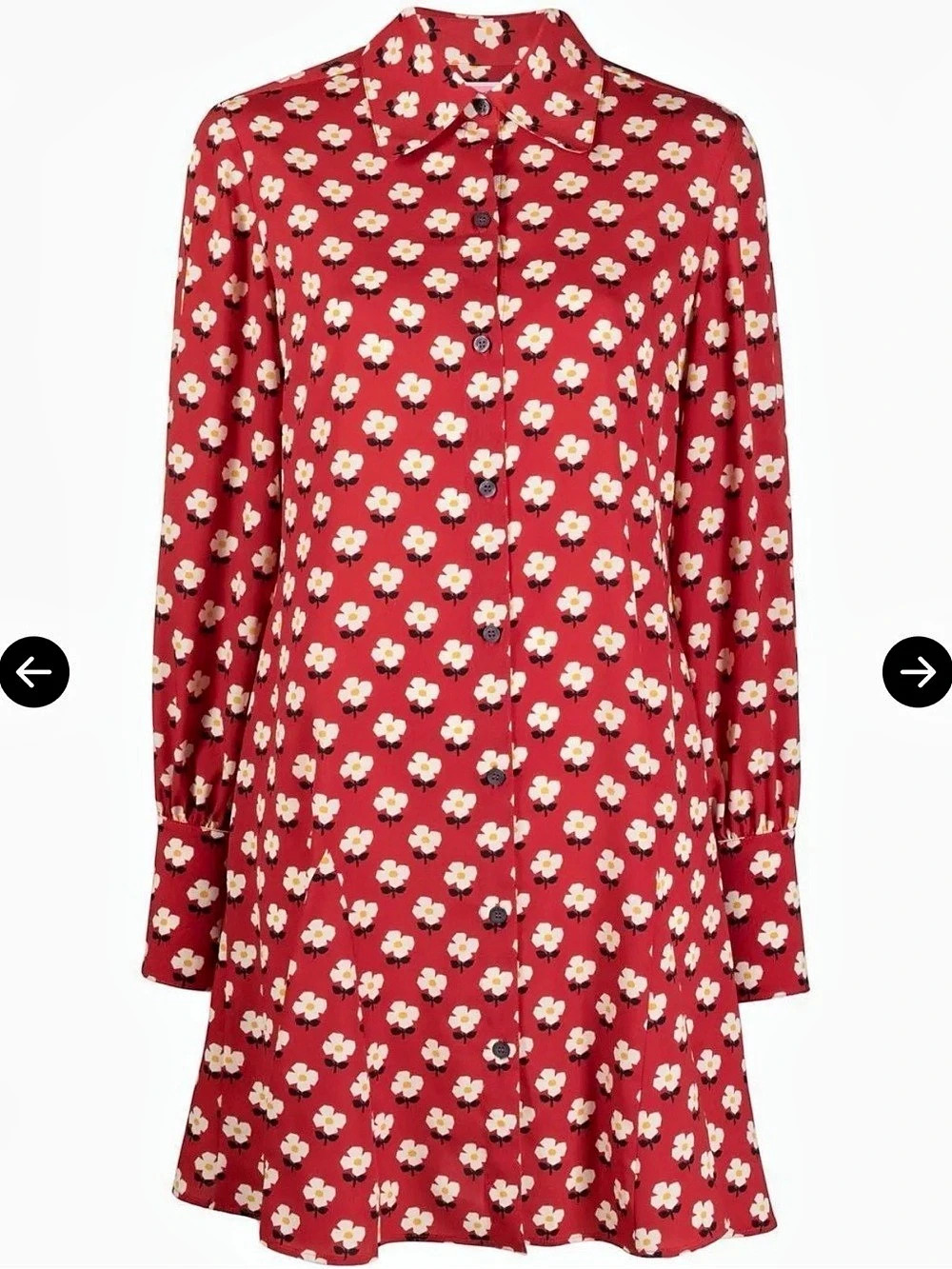 Kate Spade New York Floral-Print Shirt Ini Dress
Floral print in Red